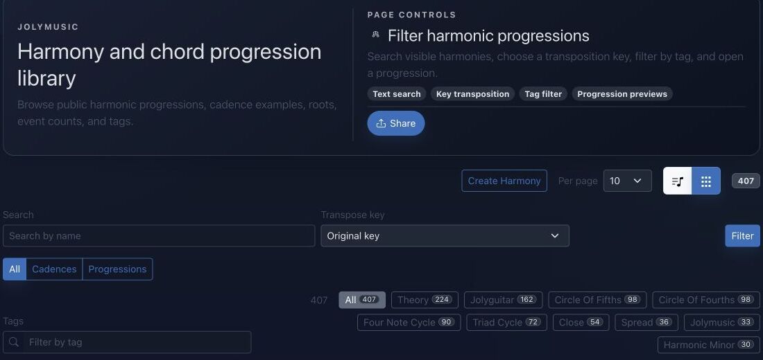 JolyMusic — Construye y escucha una armonía