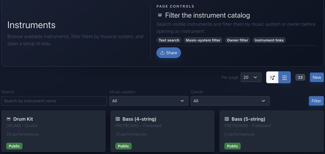 JolyMusic — Trabaja con instrumentos e interpretaciones